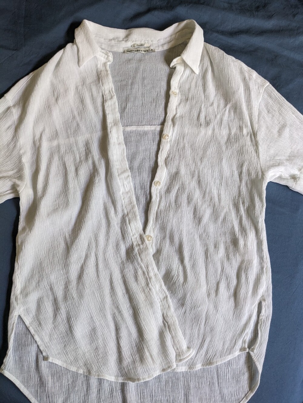 Abercrombie Oversized Short-sleeved Button Down
